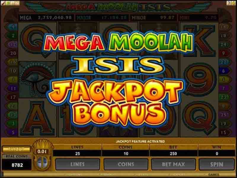 Play Mega Moolah Isis Slot
