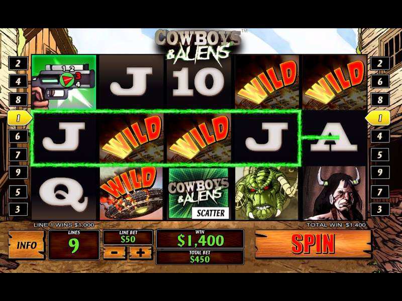 Play Cowboys & Aliens Slot